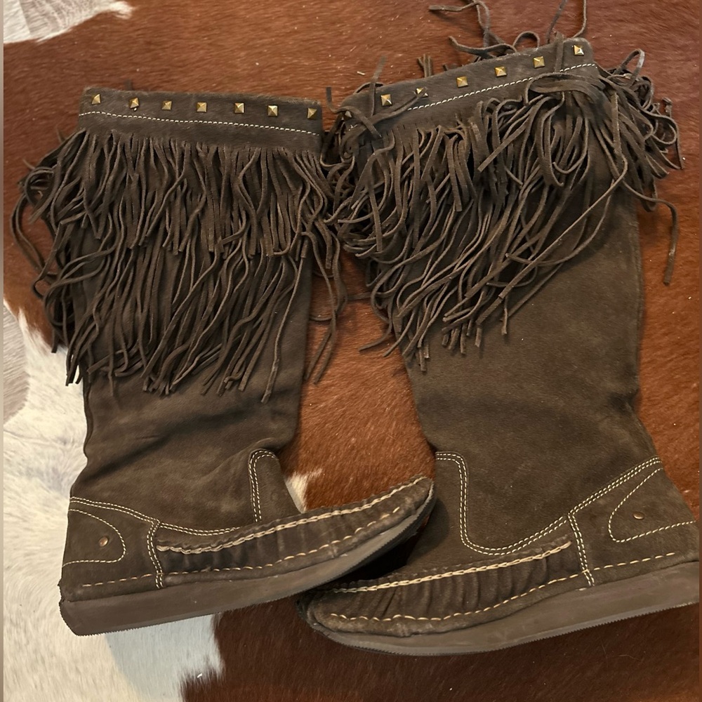Vintage Roper Women’s Suede Moccasin boots